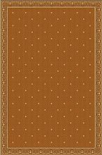 Овальный ковер в кабинет или бильярдную 2-23 коричневый