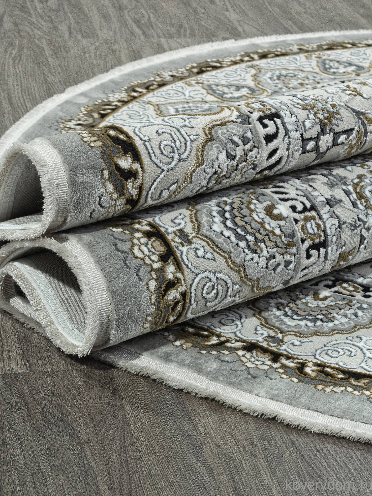 Ковер MIRAY O1462 096 GREY Овал