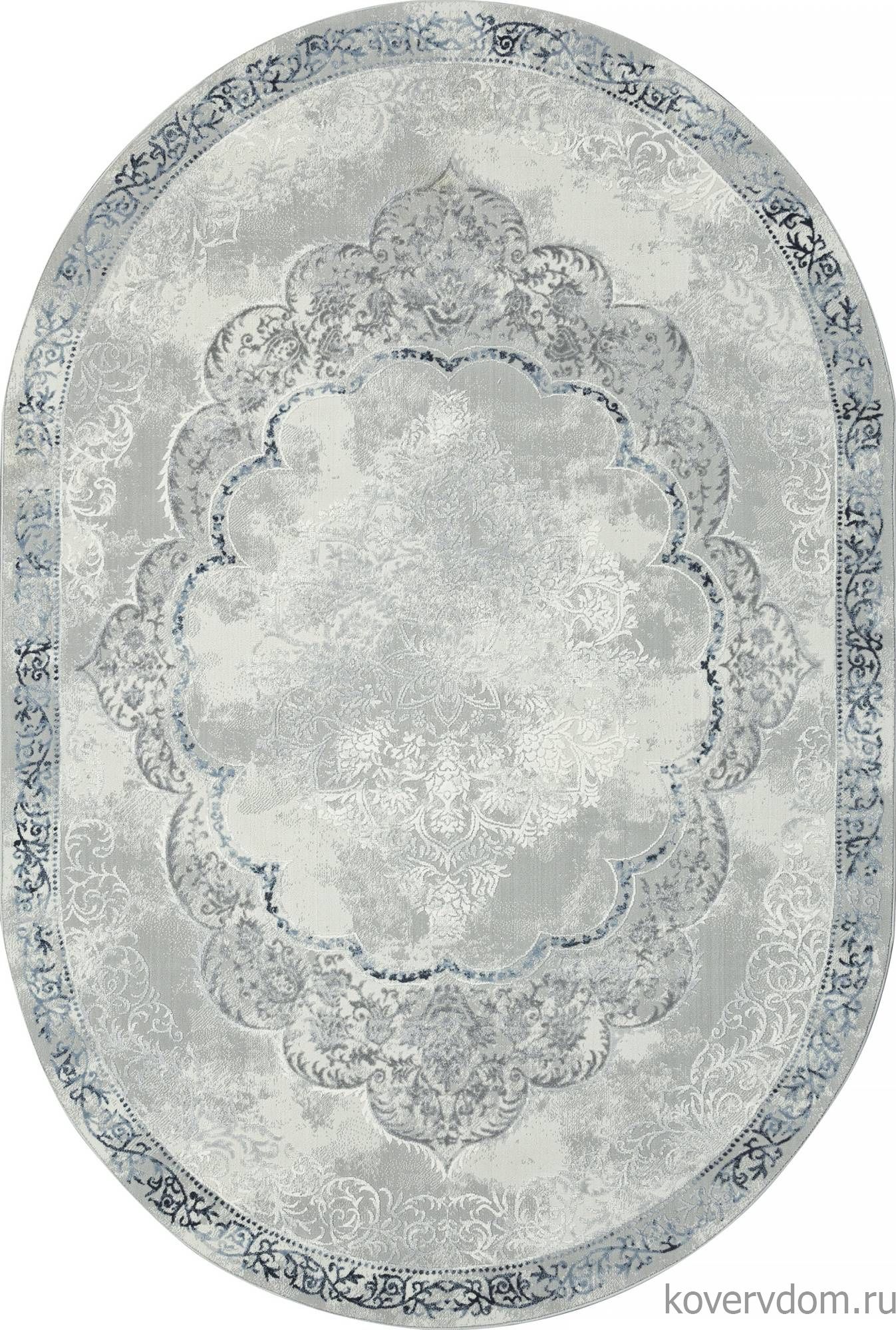 Ковер NENSI GL073T GREY / GREY Овал Ковер NENSI GL073T GREY / GREY Овал