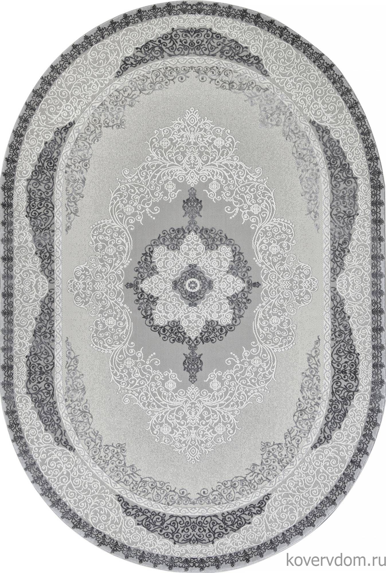 Ковер NENSI GL074G GREY / GREY Овал Ковер NENSI GL074G GREY / GREY Овал