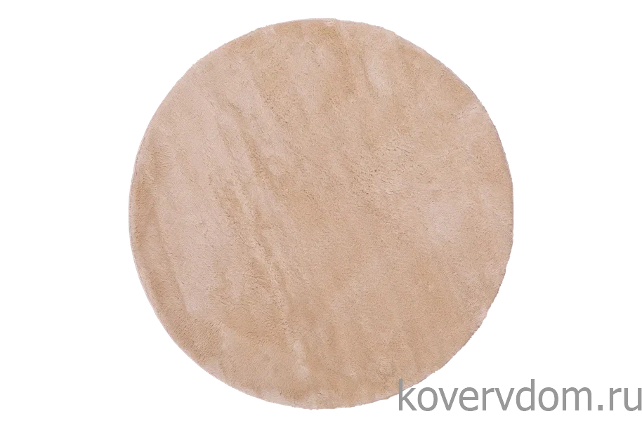 Ковер из искусственного меха Krolik 1000A T2408_BEIGE круг Ковер из искусственного меха Krolik 1000A T2408_BEIGE круг