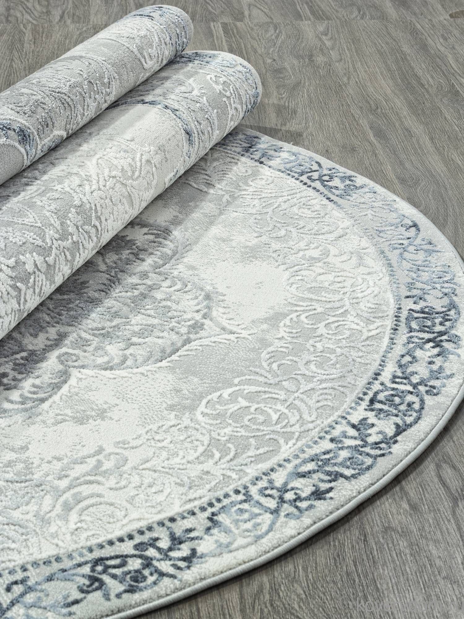 Ковер NENSI GL073T GREY / GREY Овал Ковер NENSI GL073T GREY / GREY Овал