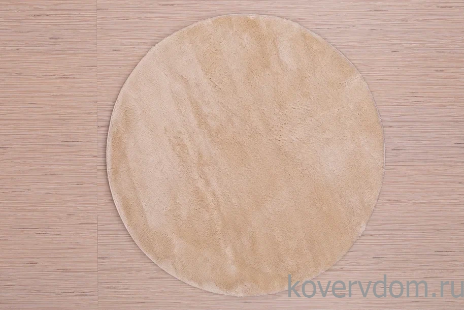 Ковер из искусственного меха Krolik 1000A T2408_BEIGE круг Ковер из искусственного меха Krolik 1000A T2408_BEIGE круг