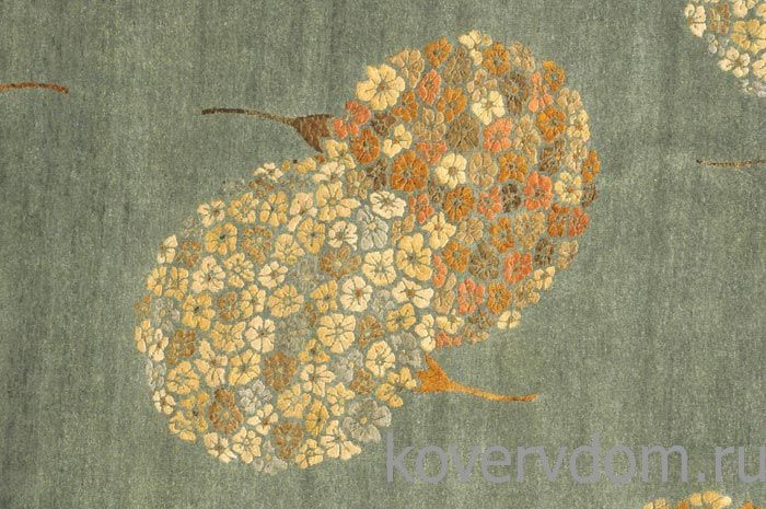 Ковер ручной работы из шелка и шерсти Silk-Wool CHA 28 C.Green 