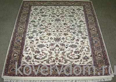 Ковер ручной работы 100% шерсть Kashan 7-52 Creme Brown Ковер ручной работы 100% шерсть Kashan 7-52 Creme Brown