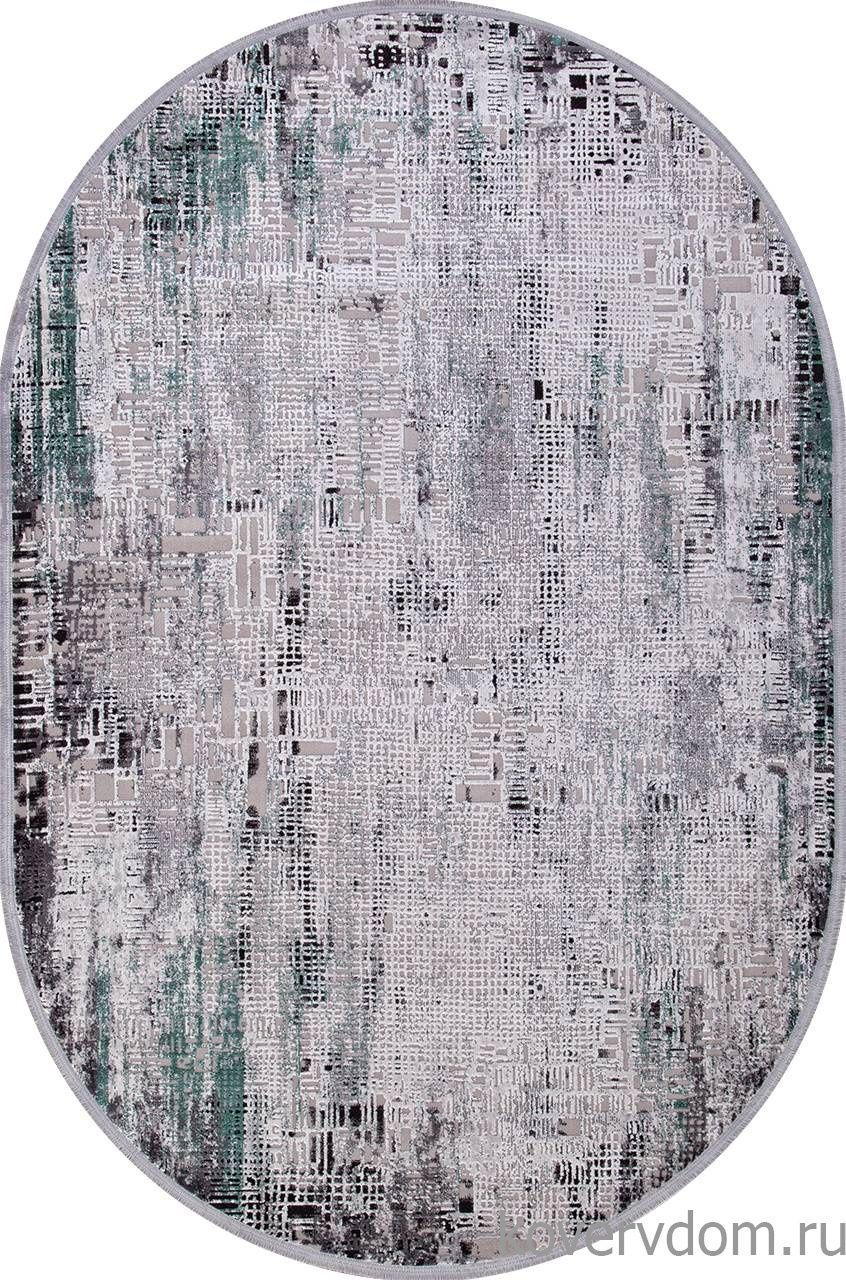 Ковер ROXANNE 17132 L.GREY / D.GREY Овал Ковер ROXANNE 17132 L.GREY / D.GREY Овал