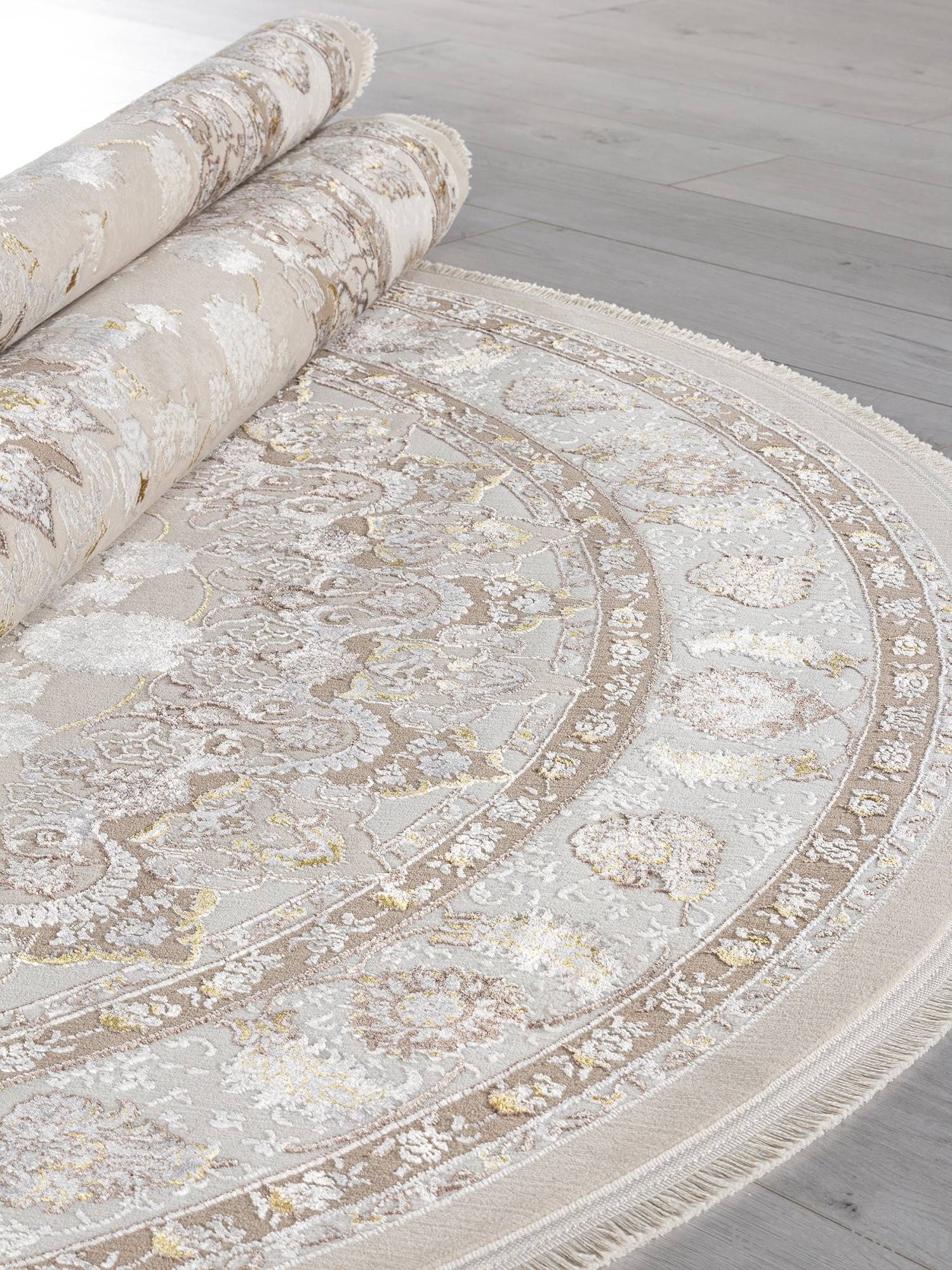 Ковер DELINA A050B L.BEIGE / CREAM Овал Ковер DELINA A050B L.BEIGE / CREAM Овал