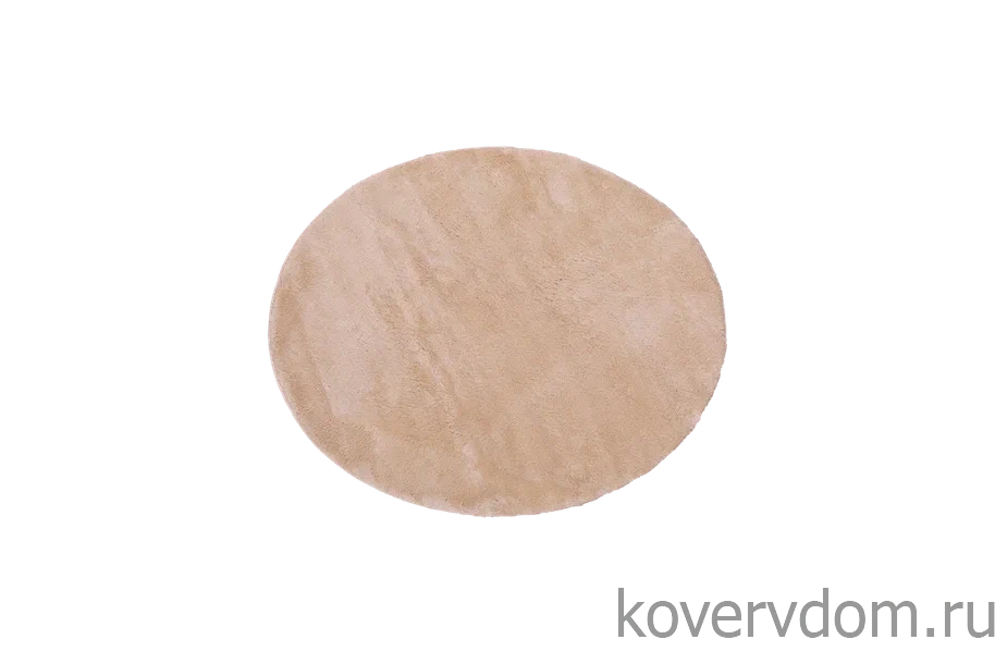 Ковер из искусственного меха Krolik 1000A T2408_BEIGE круг Ковер из искусственного меха Krolik 1000A T2408_BEIGE круг