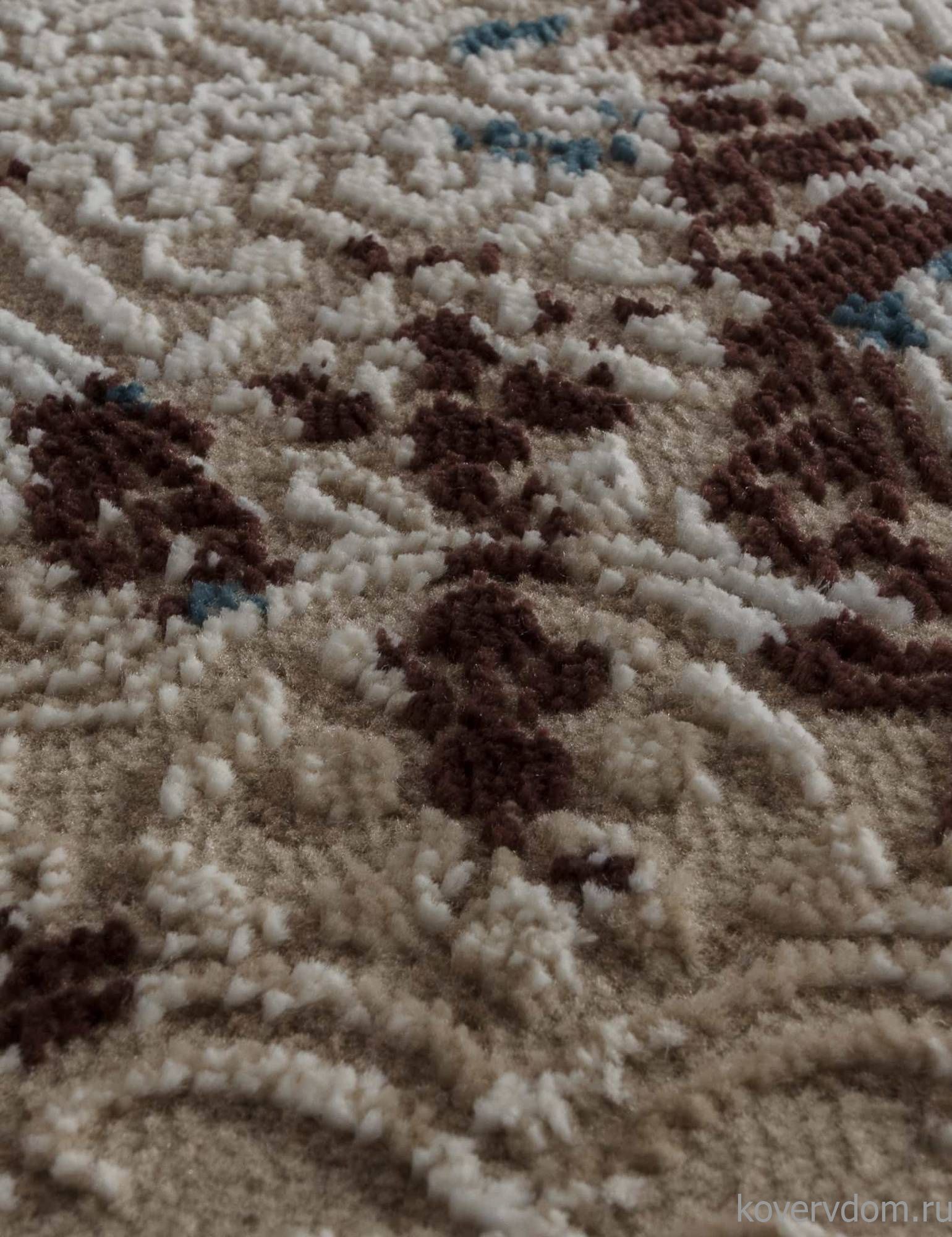 Ковер QUANTUM 03010B BROWN / BROWN Овал Ковер QUANTUM 03010B BROWN / BROWN Овал