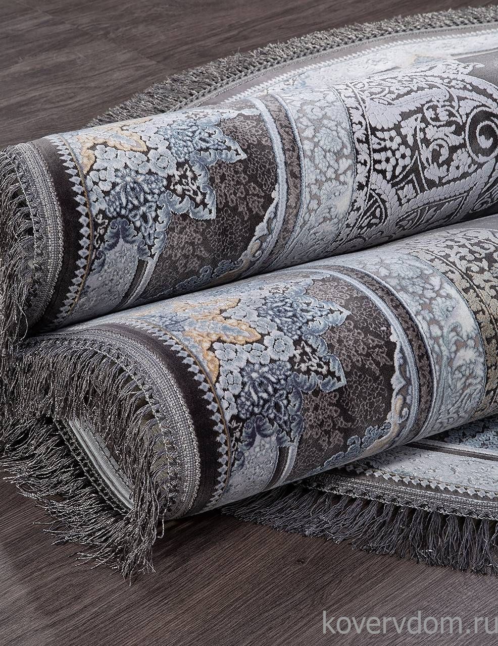 Ковер FARSI 1200 266 DARK GRAY Овал Ковер FARSI 1200 266 DARK GRAY Овал