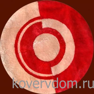 Ковер из мутона Созерцание красный