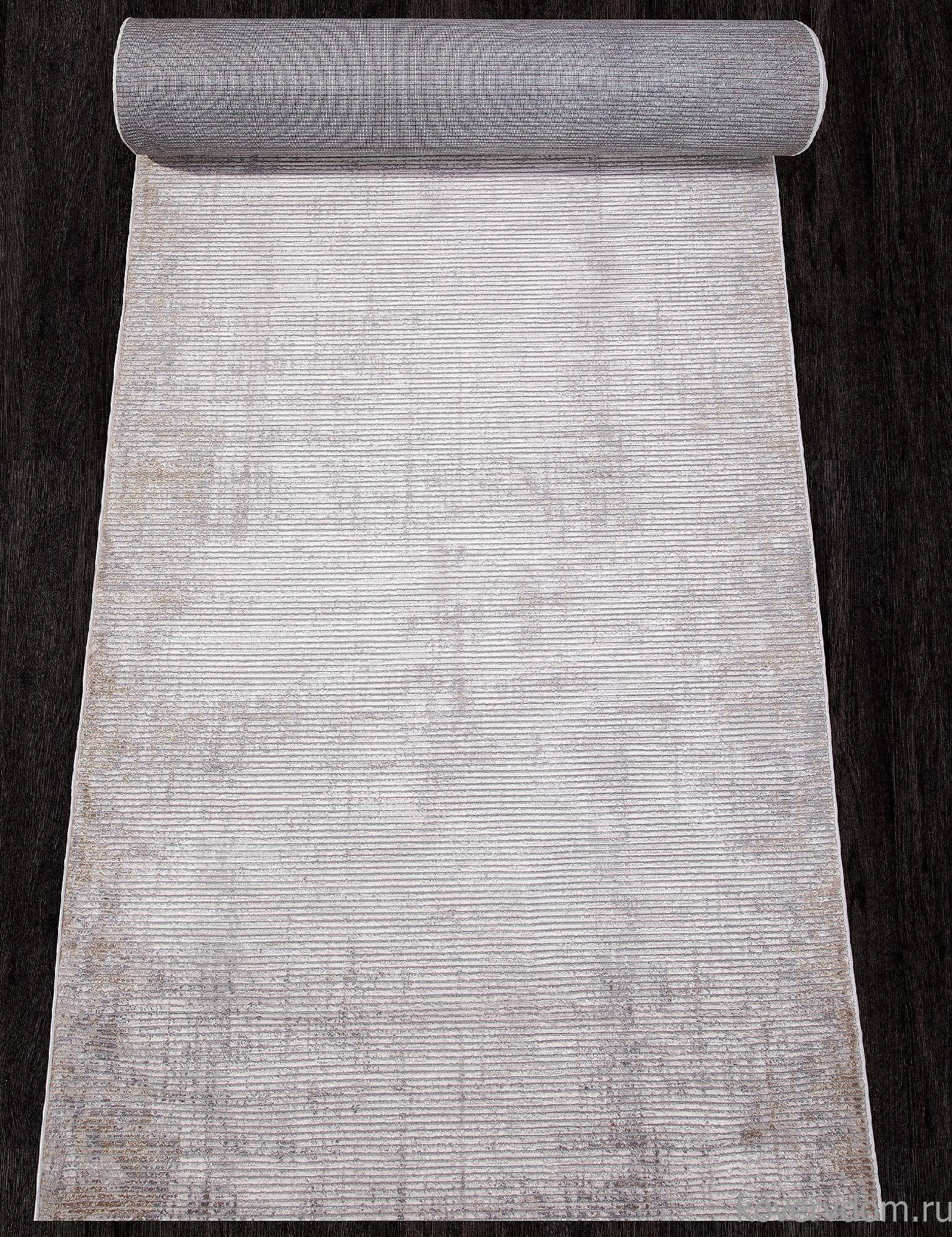 Ковровая Дорожка ALANYA 22376A WHITE / L.GREY